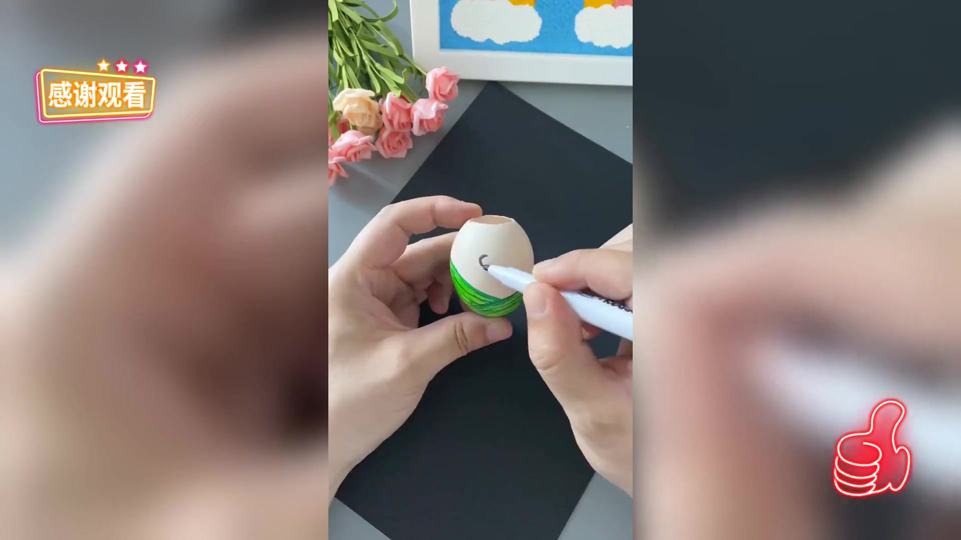 端午创意: 蛋壳粽子不倒翁DIY