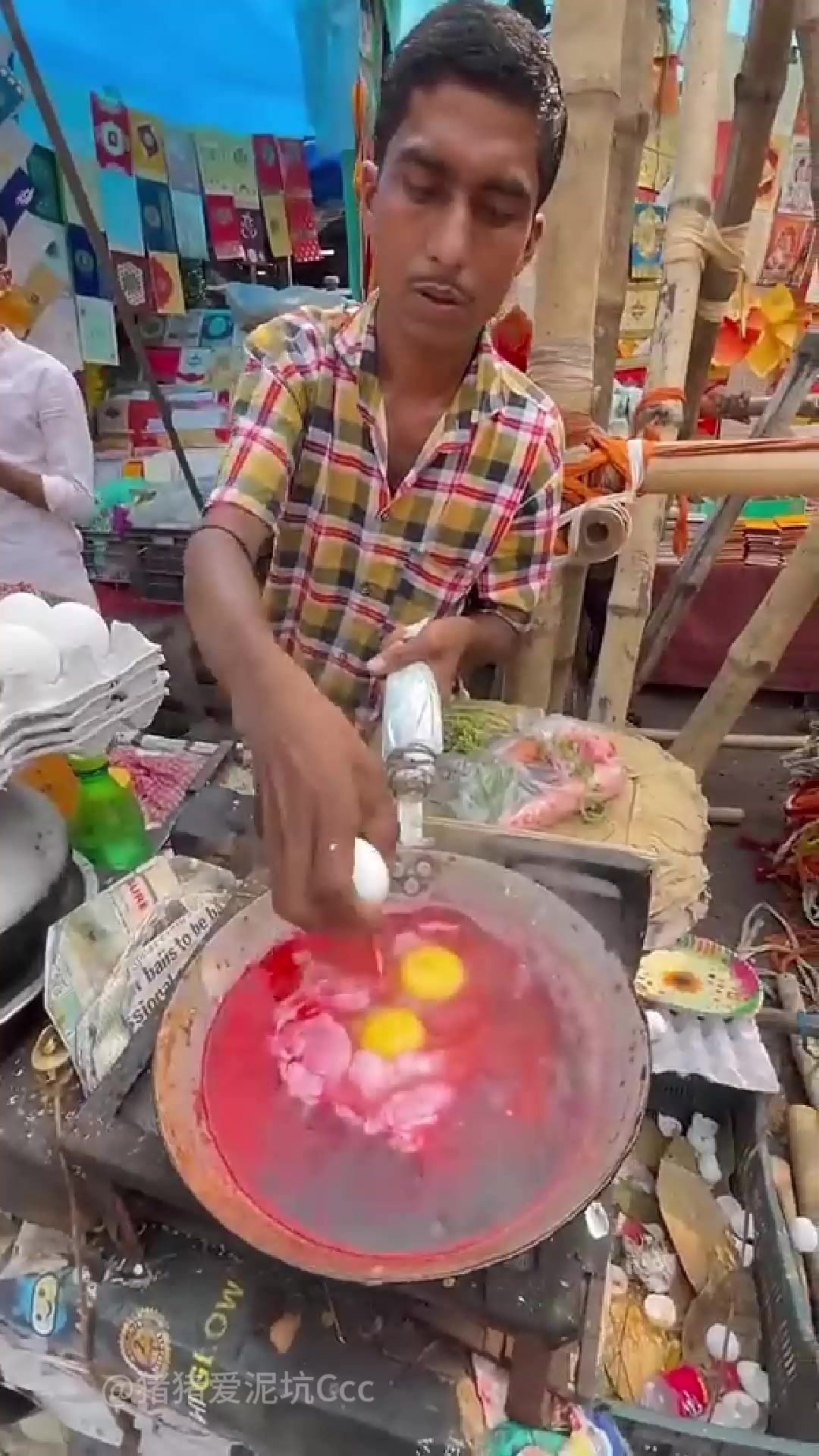 印度街头美食煎蛋