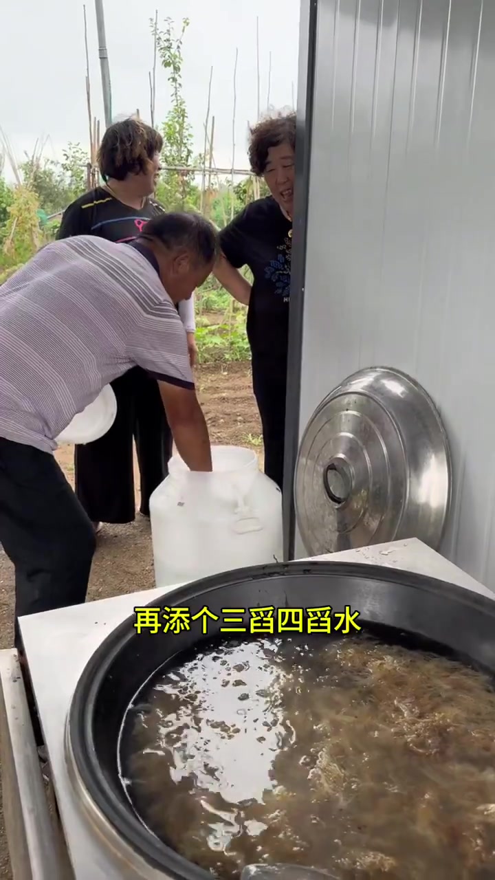 霞姐姨妈用一斤半毛菜熬了多少盆凉粉,真是Q弹好吃