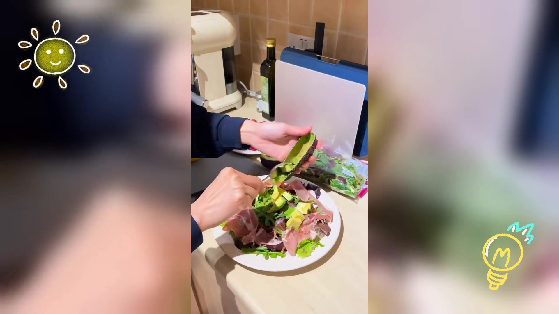 周末健康之选: 低脂西班牙火腿蔬菜沙拉