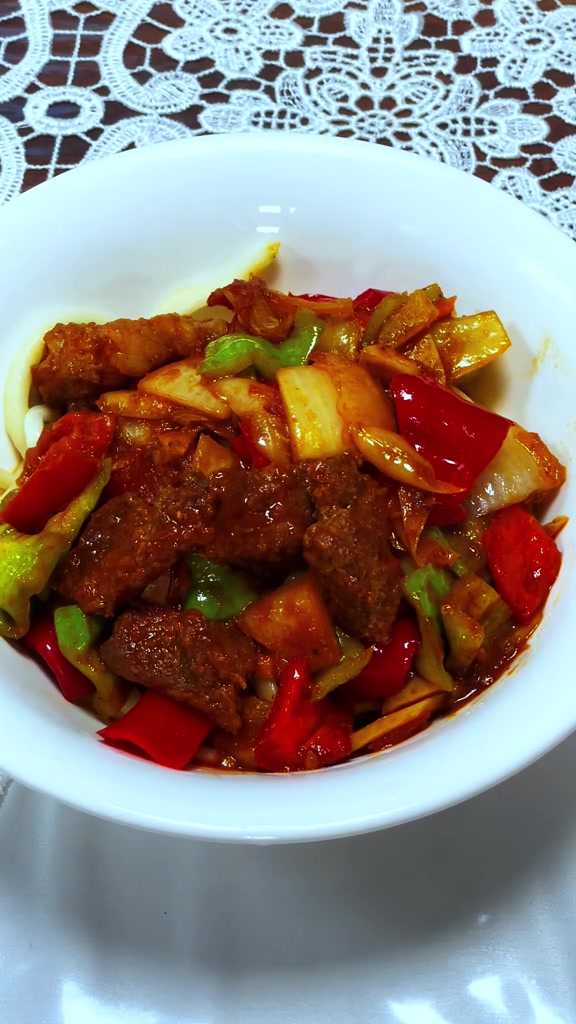 过油肉拌面的做法