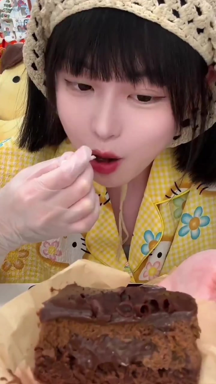 一款爱吃巧克力甜品的人类