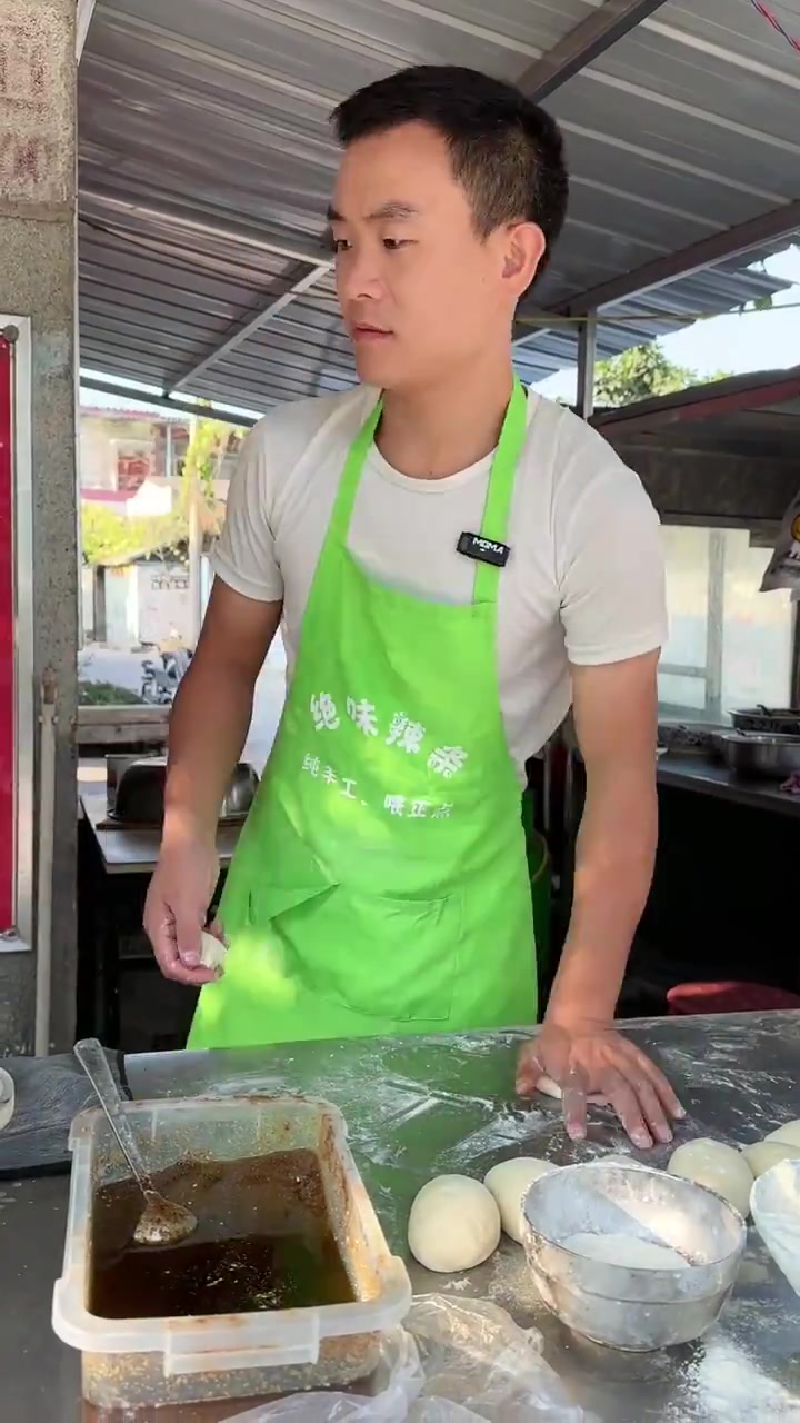 学老面烧饼 美食分享