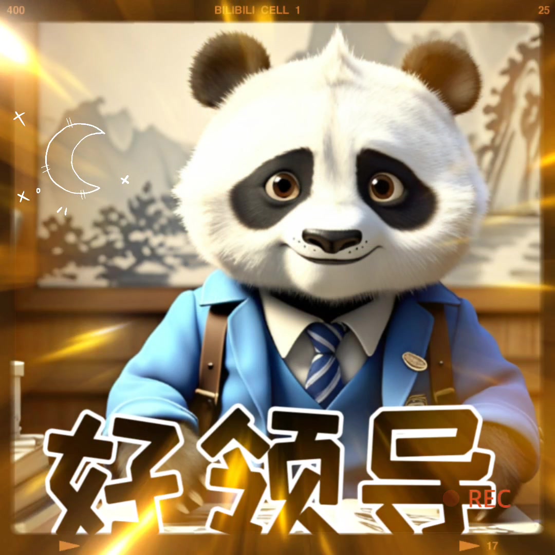二次元搞笑表情包-大熊猫