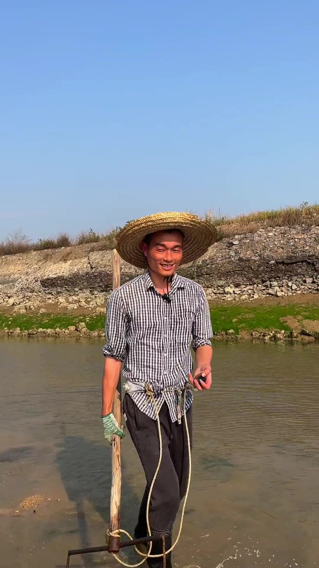 赶海 赶海耙车螺,回来煮一道芥菜车螺汤