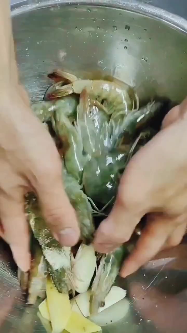 串烧大虾 美食分享