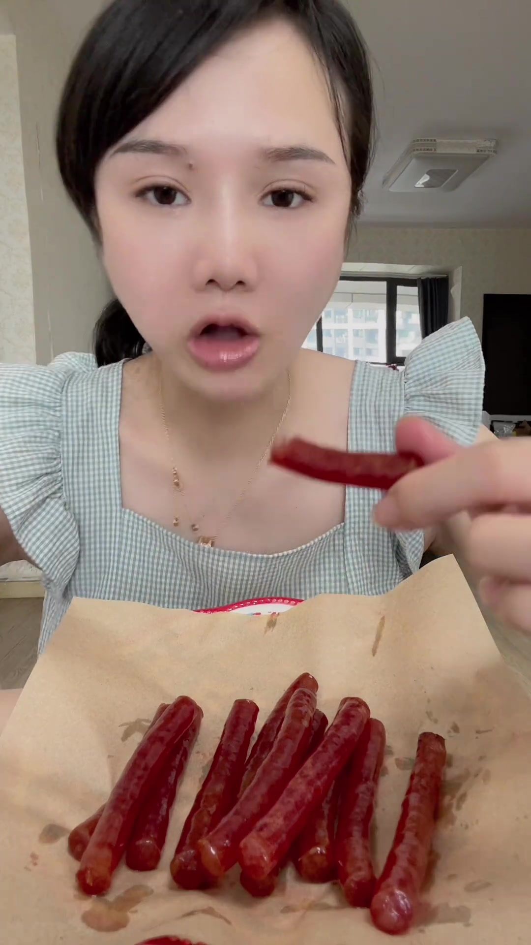 纯黑猪肉 三肥七瘦 空气炸锅6到8分钟就好