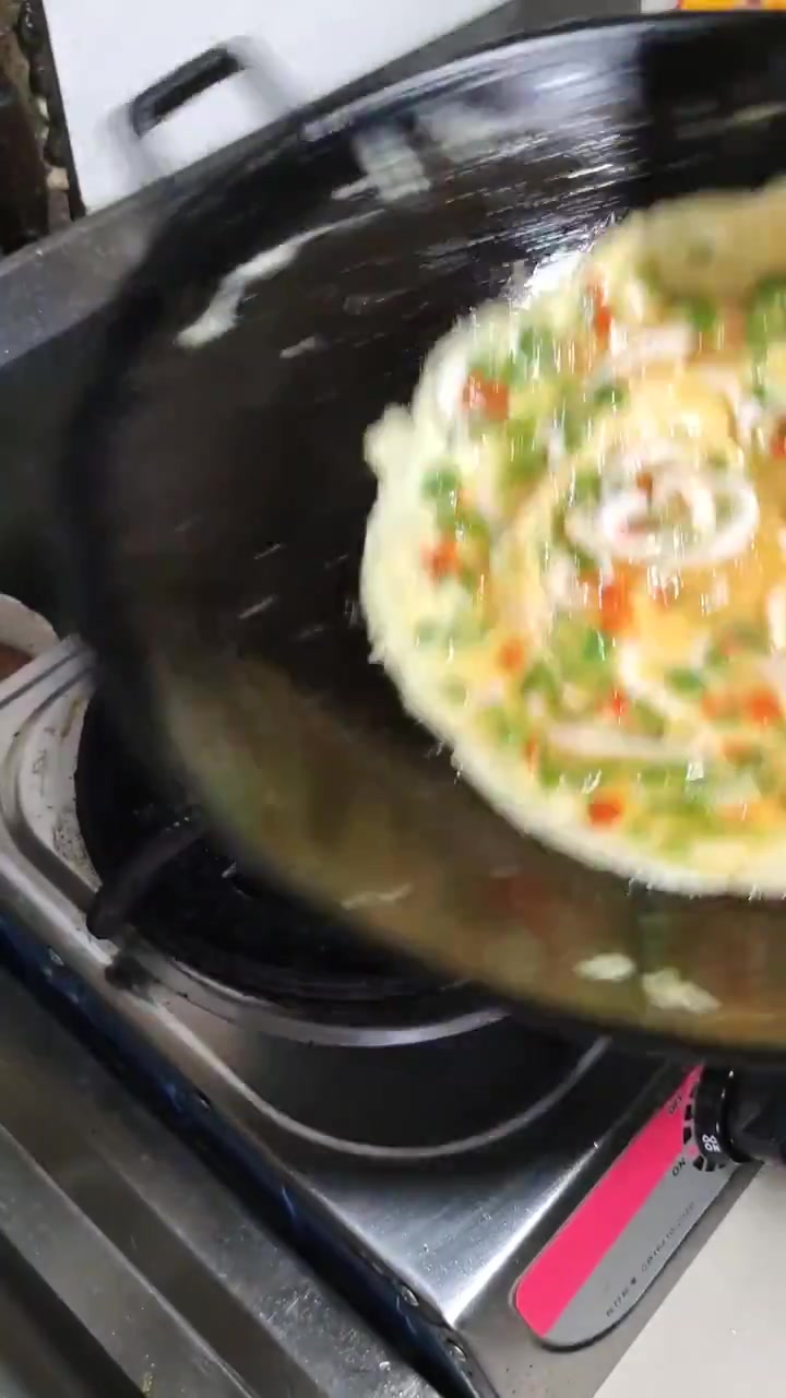 ⑦了银鱼煎蛋饼,⑦完就去画大饼