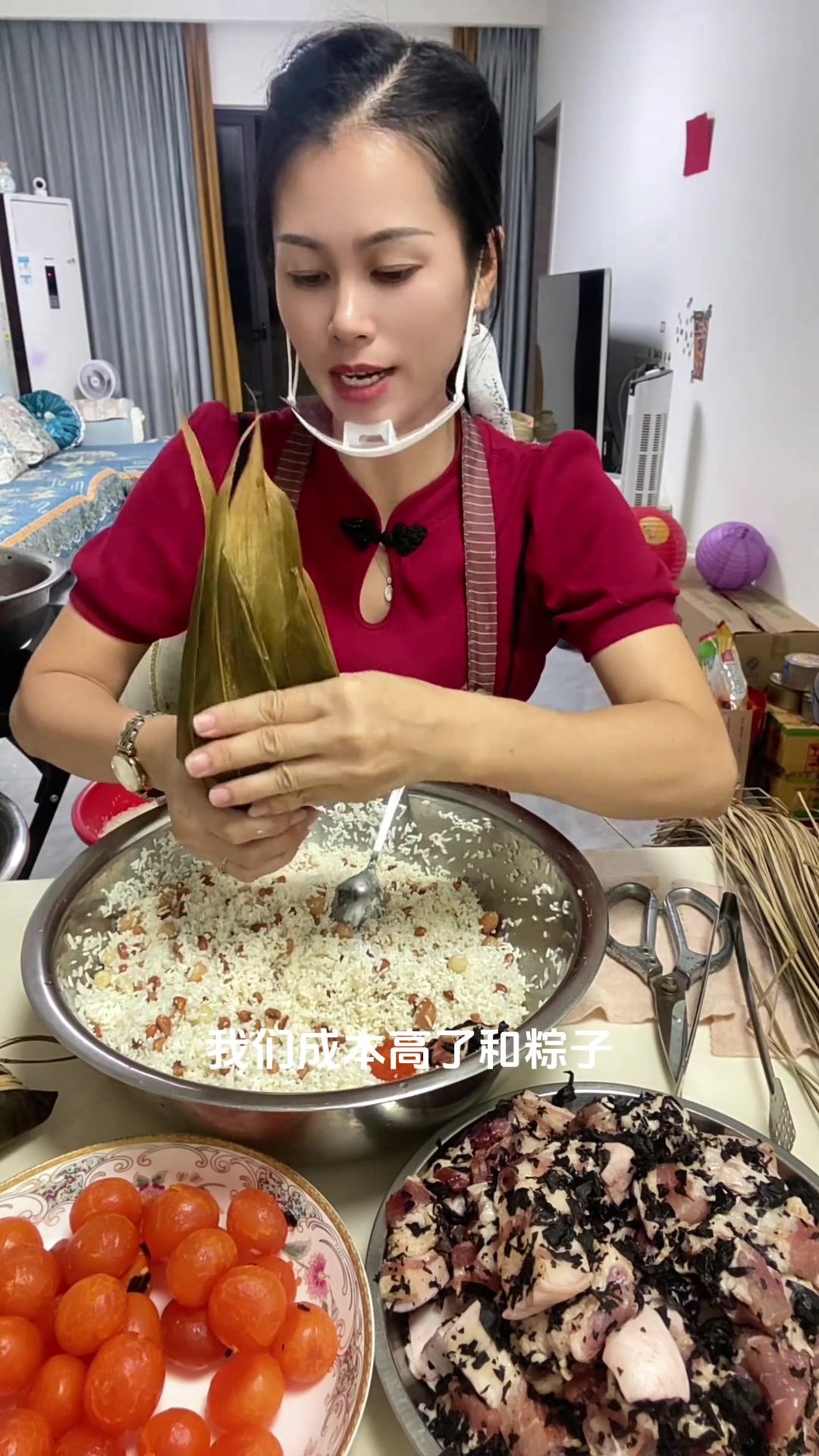 台山海宴咸肉粽 按大家要求包 可以吃到自己喜欢的搭配粽子