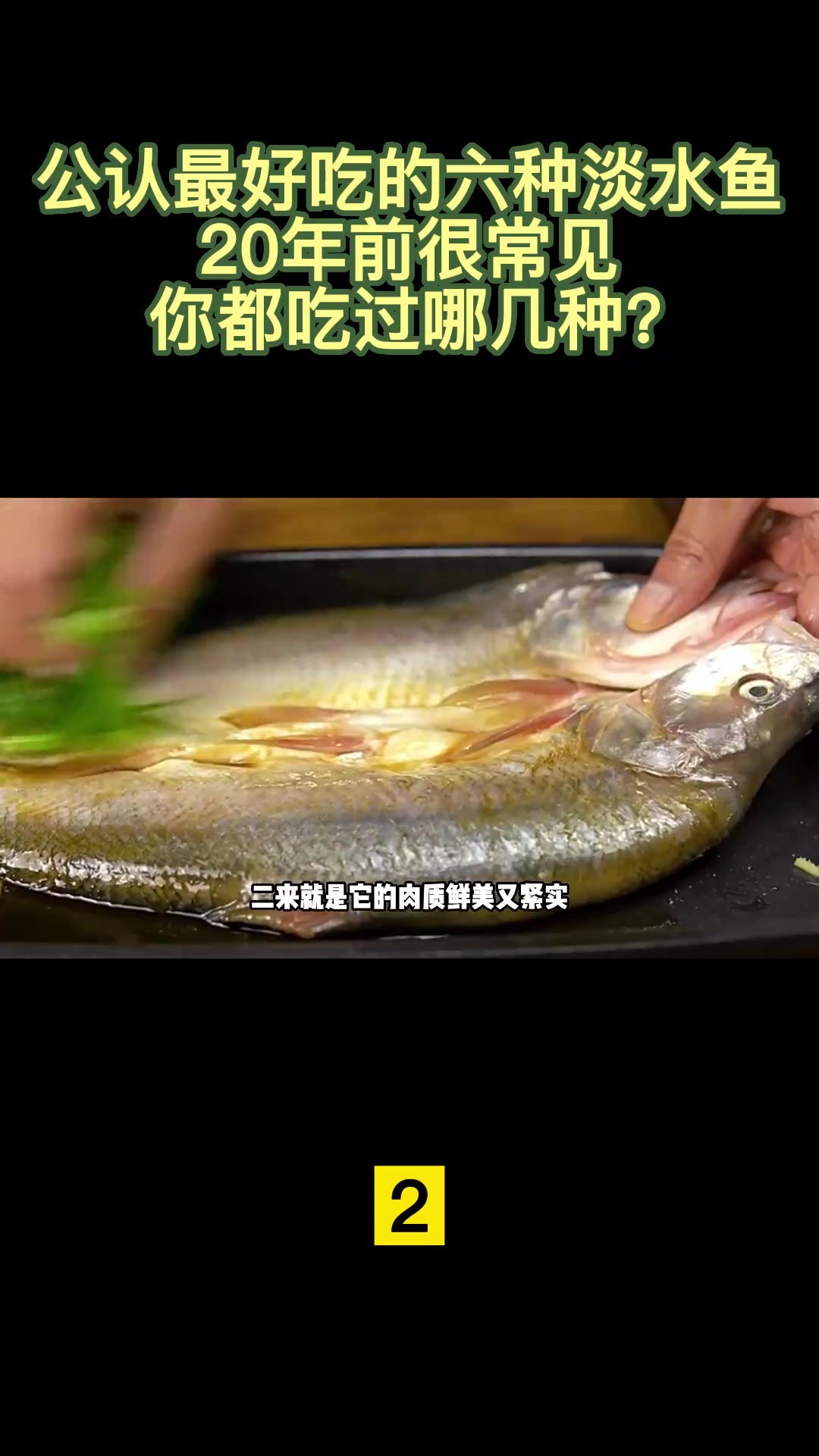 公认最好吃的六种淡水鱼,20年前很常见,你都吃过哪几种?