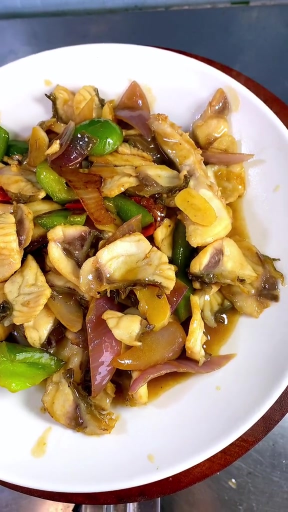 脆肉皖鱼除了打火锅,这样炒也是一道美味