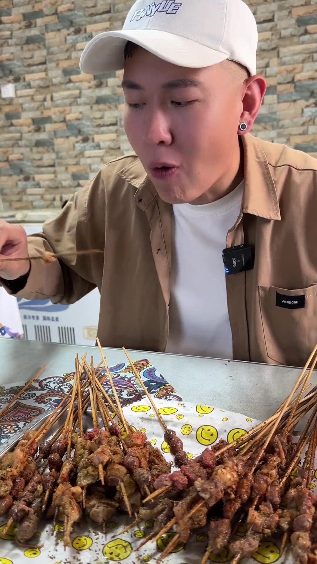 一家清真油炸羊肉串,可能香味不浓但是羊肉味非常香