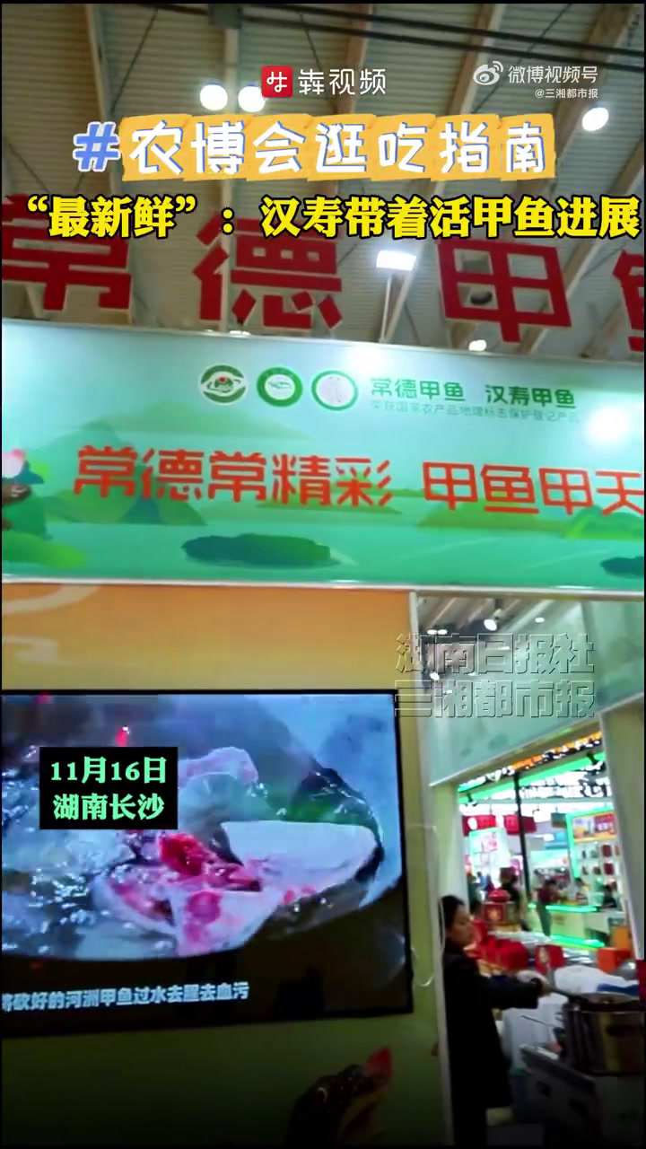 11月15日上午,第二十五届中国中部(湖南)农业博览会在长沙国际会展中心开幕。W2产业馆“