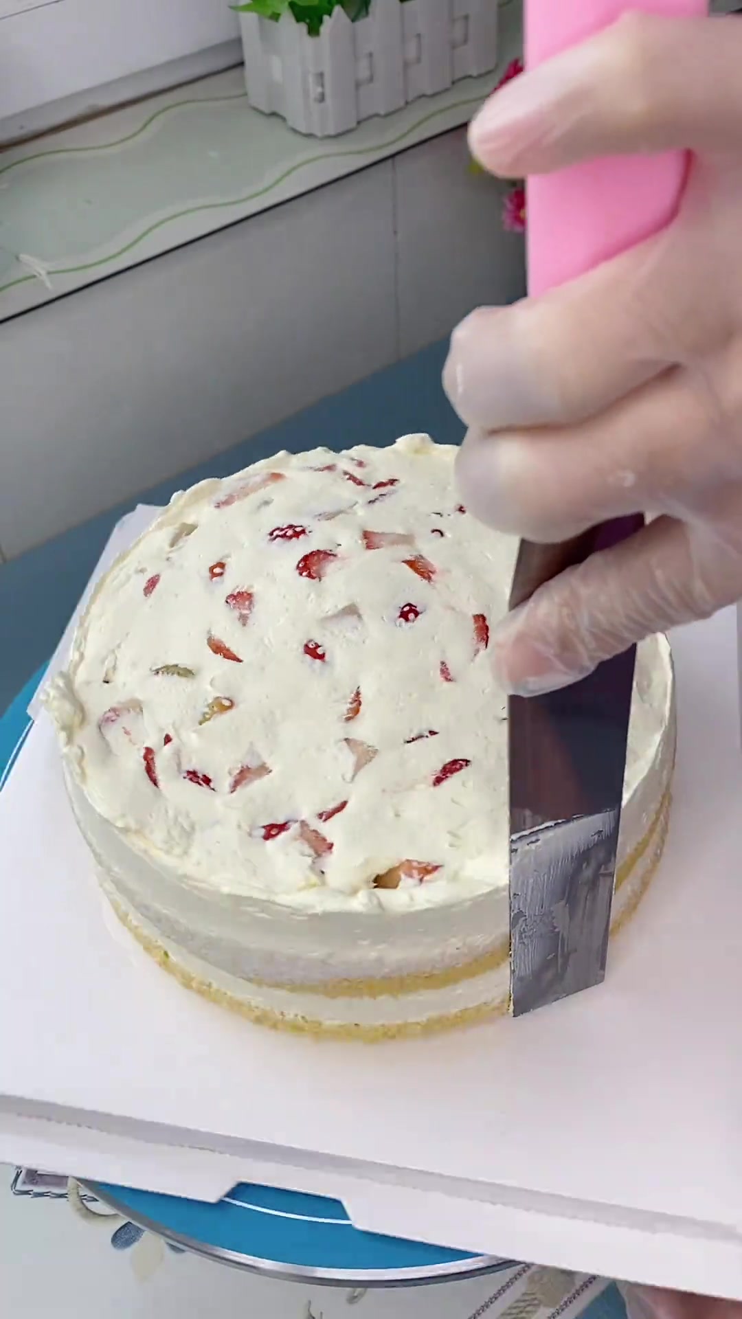 做了好多次的爱心蛋糕,小清新,做法简单
