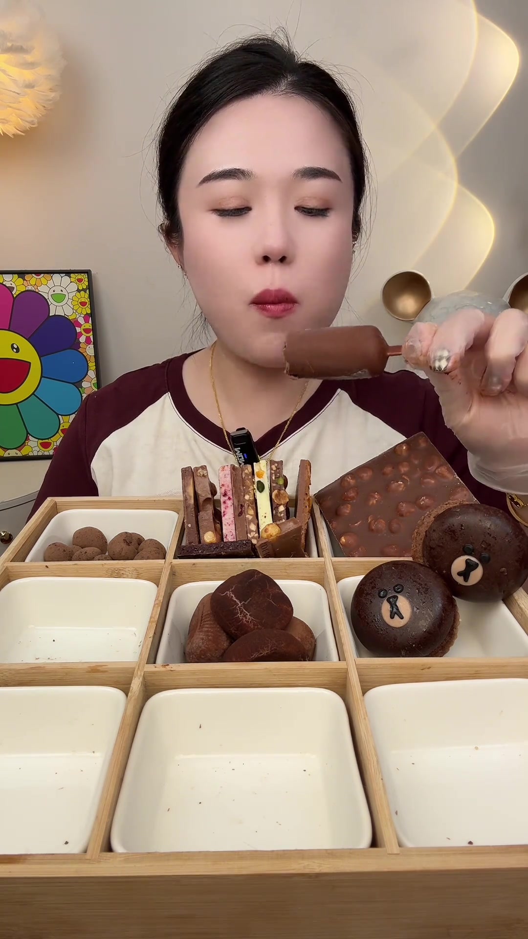 巧克力合集来啦巧克力控 吃雪糕 吃冰棍 冬天吃雪糕