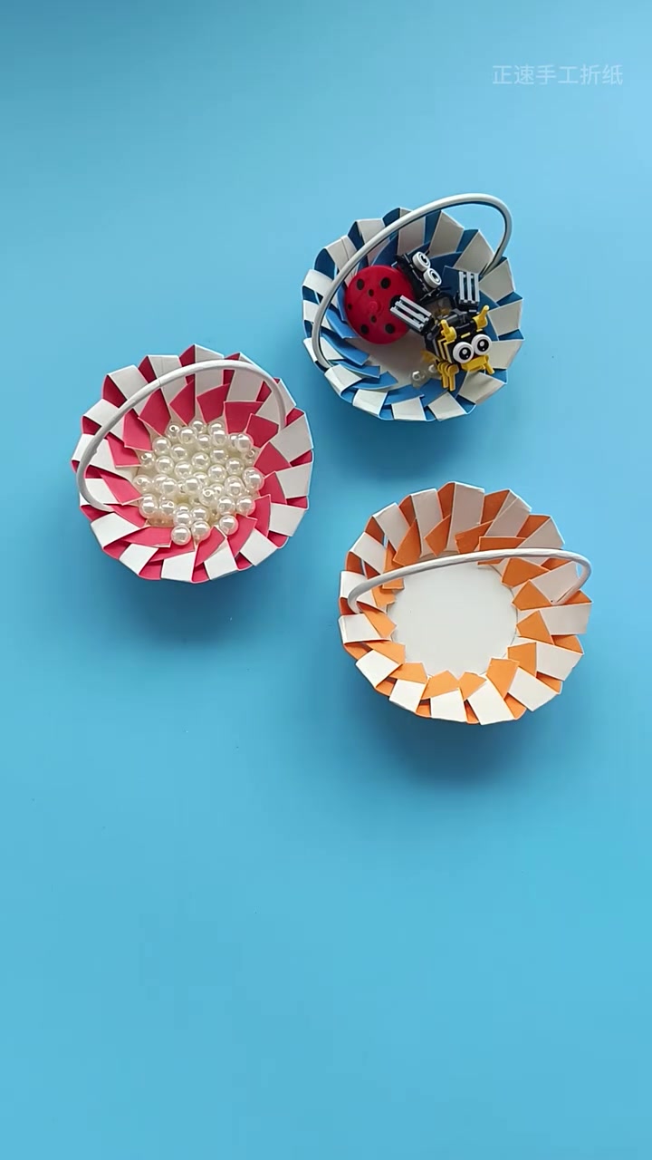 第48集|用一次性纸杯做个花篮 创意手工 幼儿园手工 手工制作