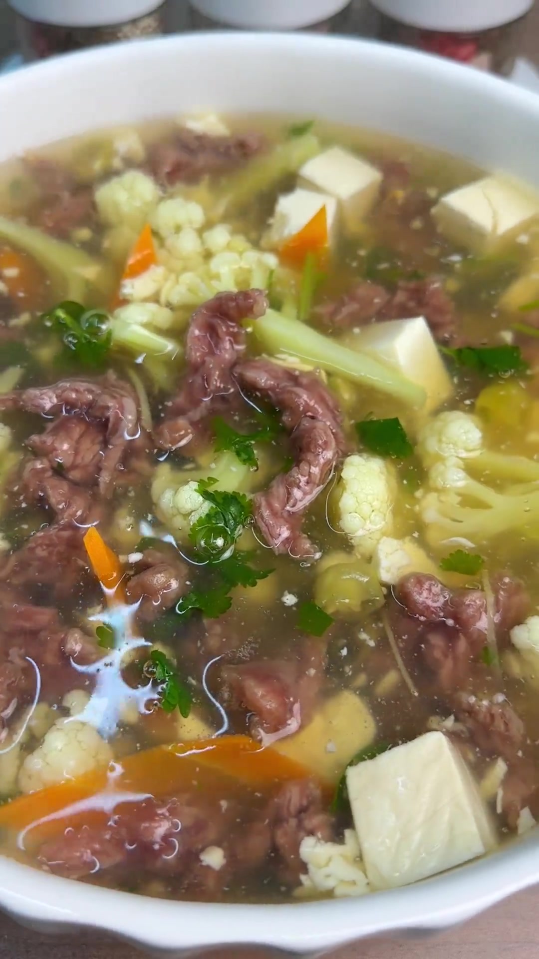 酸辣牛肉羹 这样做的牛肉羹酸辣可口太好吃了同城美食闽南家常菜真材实料才能做出好味