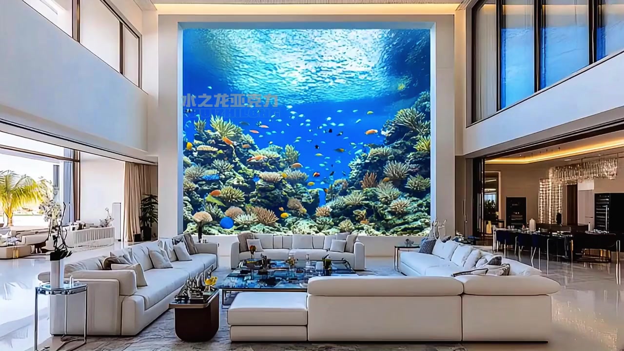 高6米宽5米的大型亚克力鱼缸,太震撼啦!