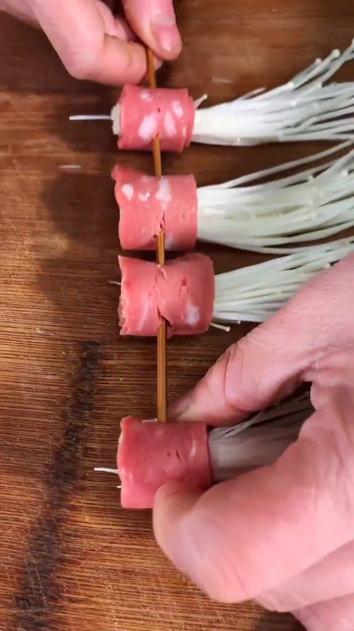 炸串中青菜的穿制方法和种类