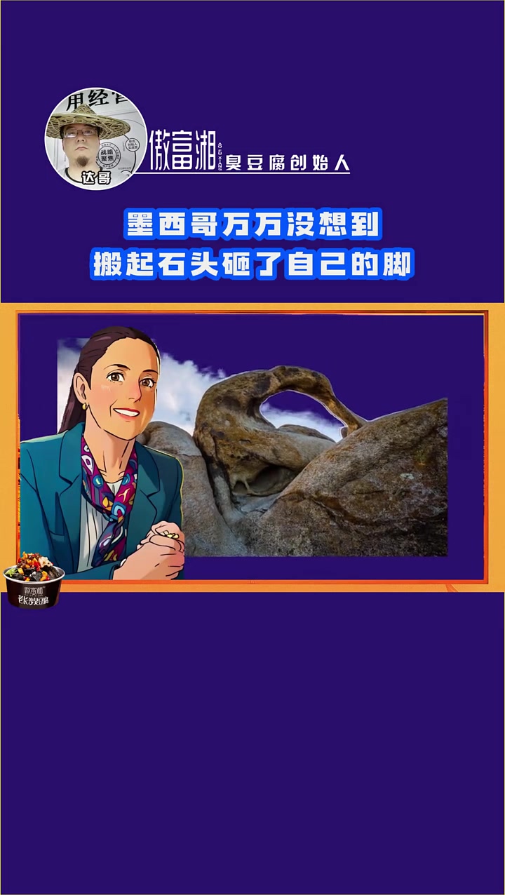 第17集|墨西哥万万没想到,搬起石头砸了自己的脚!近来,墨西哥总统辛鲍姆,为了讨好美国,在