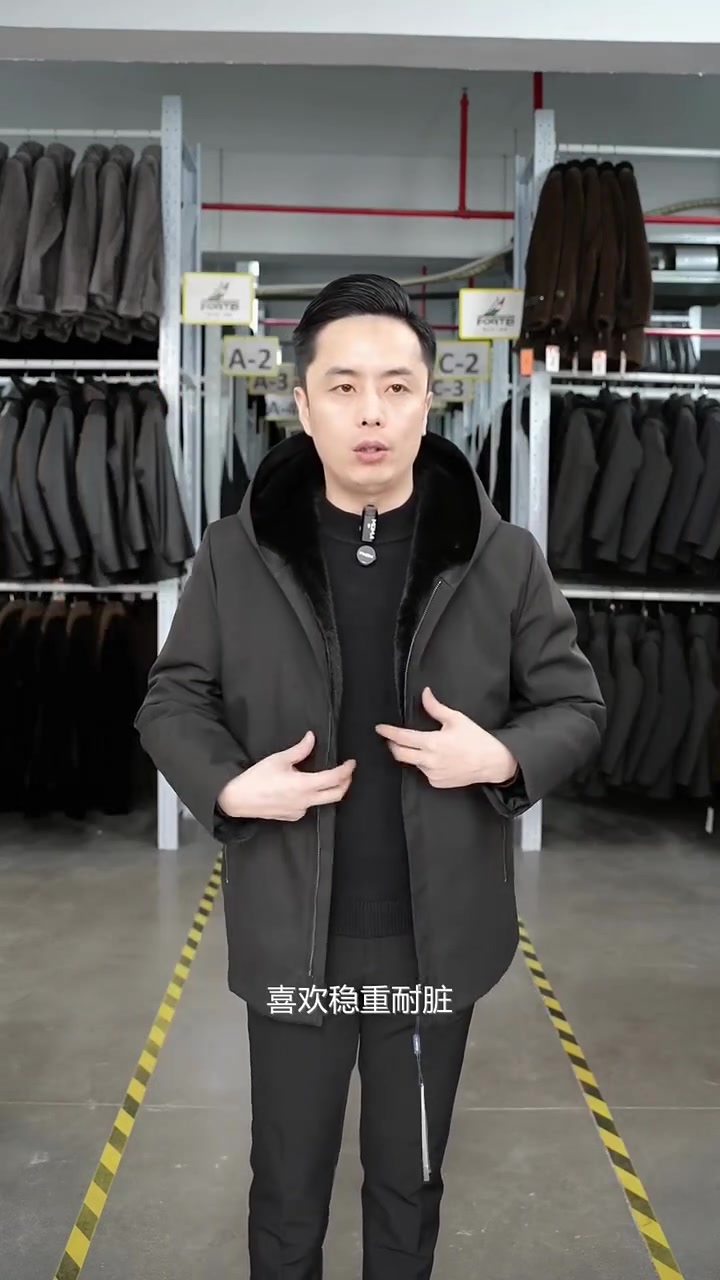 冬天来了,不怕冷的秘密武器!海宁男士派克服,中长款设计更显贴心