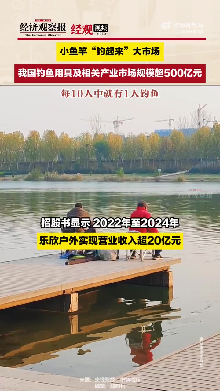「小鱼竿“钓起来”大市场,我国钓鱼用具及相关产业市场规模超500亿元,每10人中就有1人钓