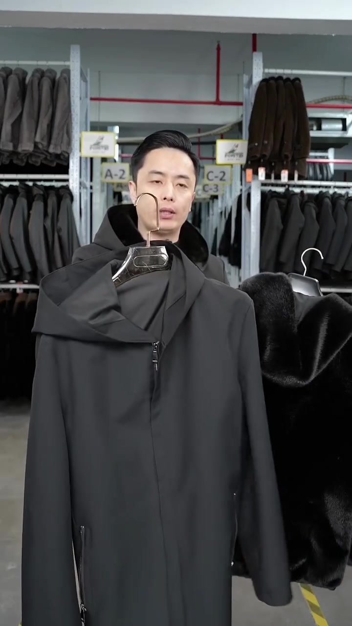 冬天来了,不怕冷的秘密武器!海宁男士派克服,中长款设计更显风范