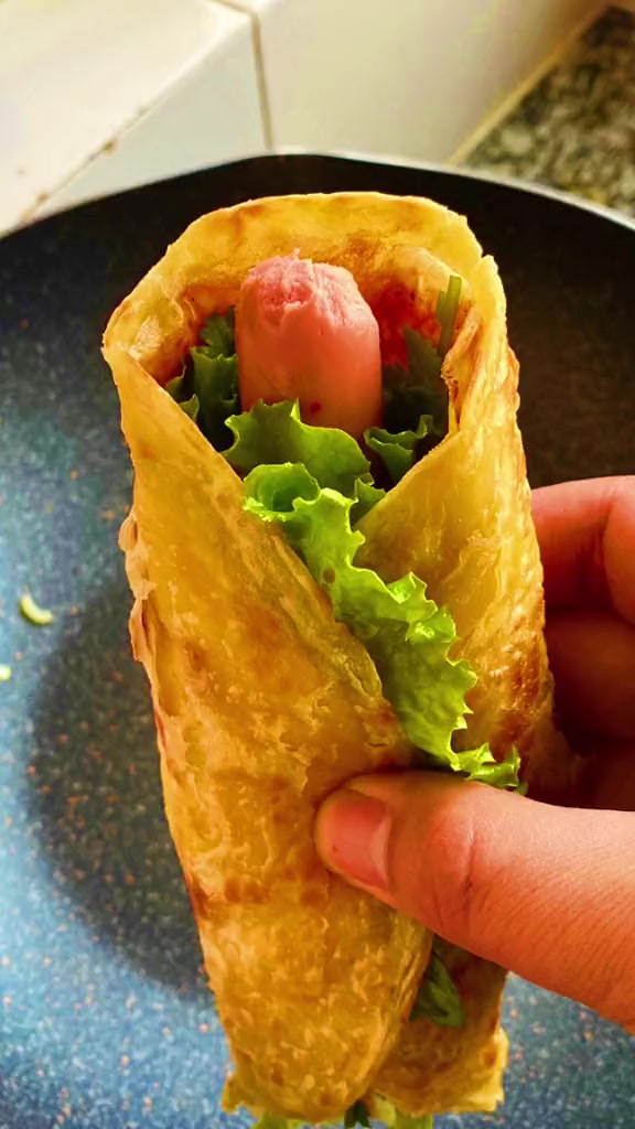 自己在家烙街边小吃手抓饼,比买的还好吃早餐饼美食创作者在家做美食爱生活爱美食美食教程