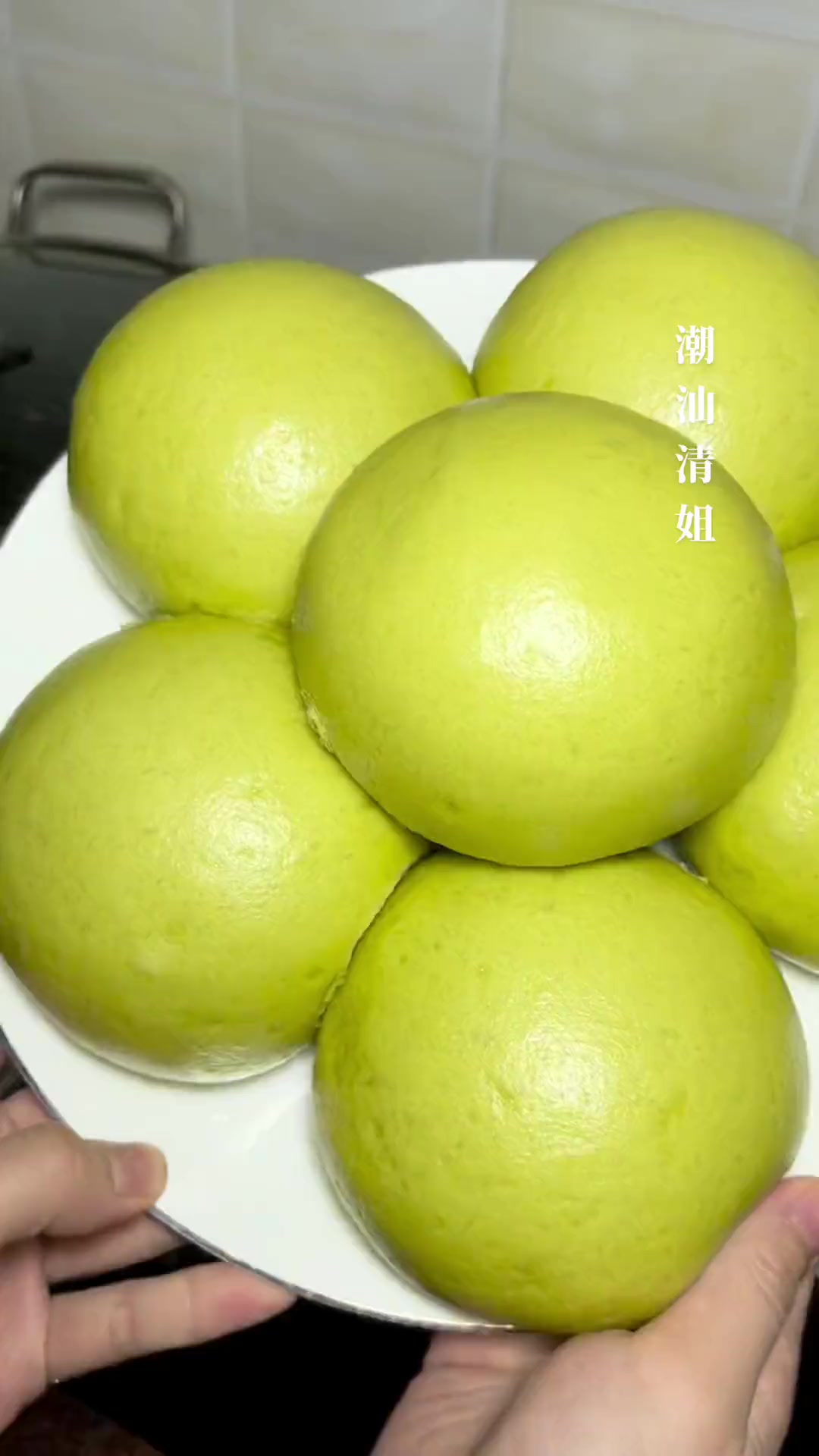 菠菜汁馒头,蓬松暄软发面花样面食跟着做美食