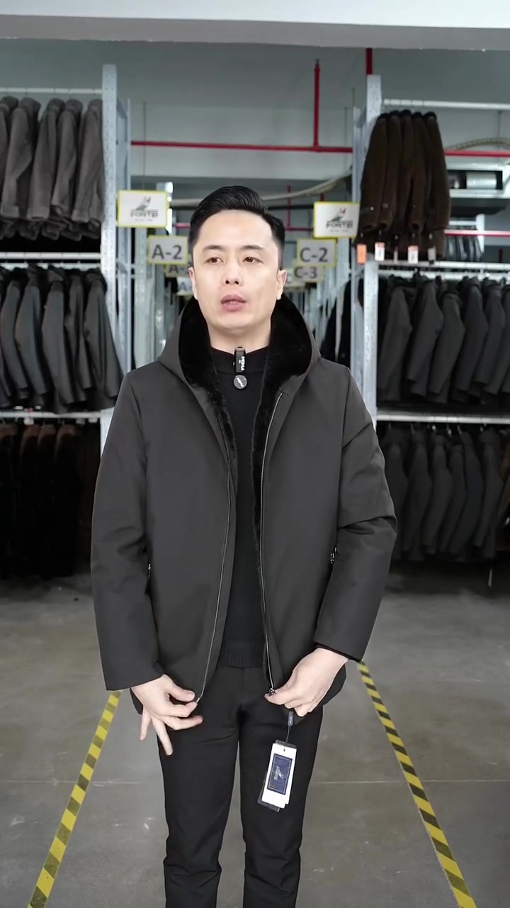 冬天来了,不怕冷的秘密武器!海宁男士派克服,中长款设计更显时尚