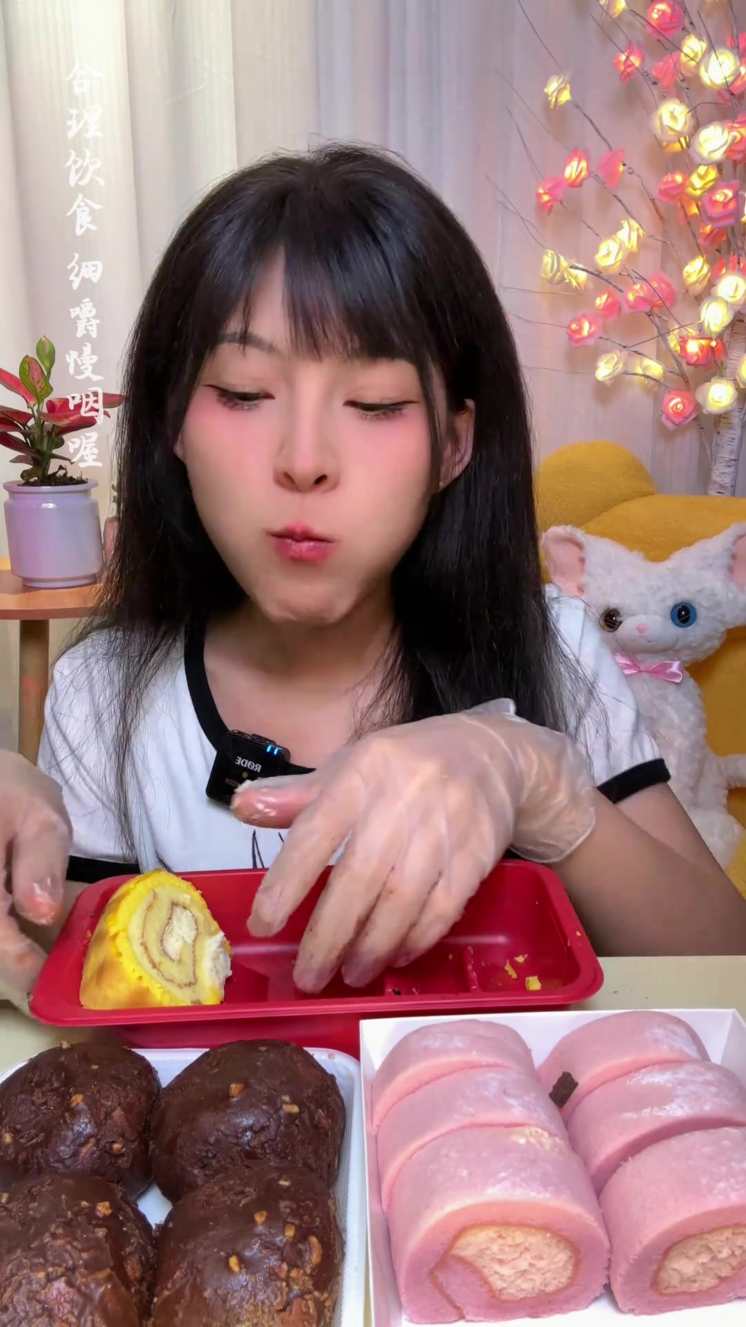 詹记甜品蛋糕卷好好吃!由外向内递进越来越软和巴斯克蛋糕卷甜品