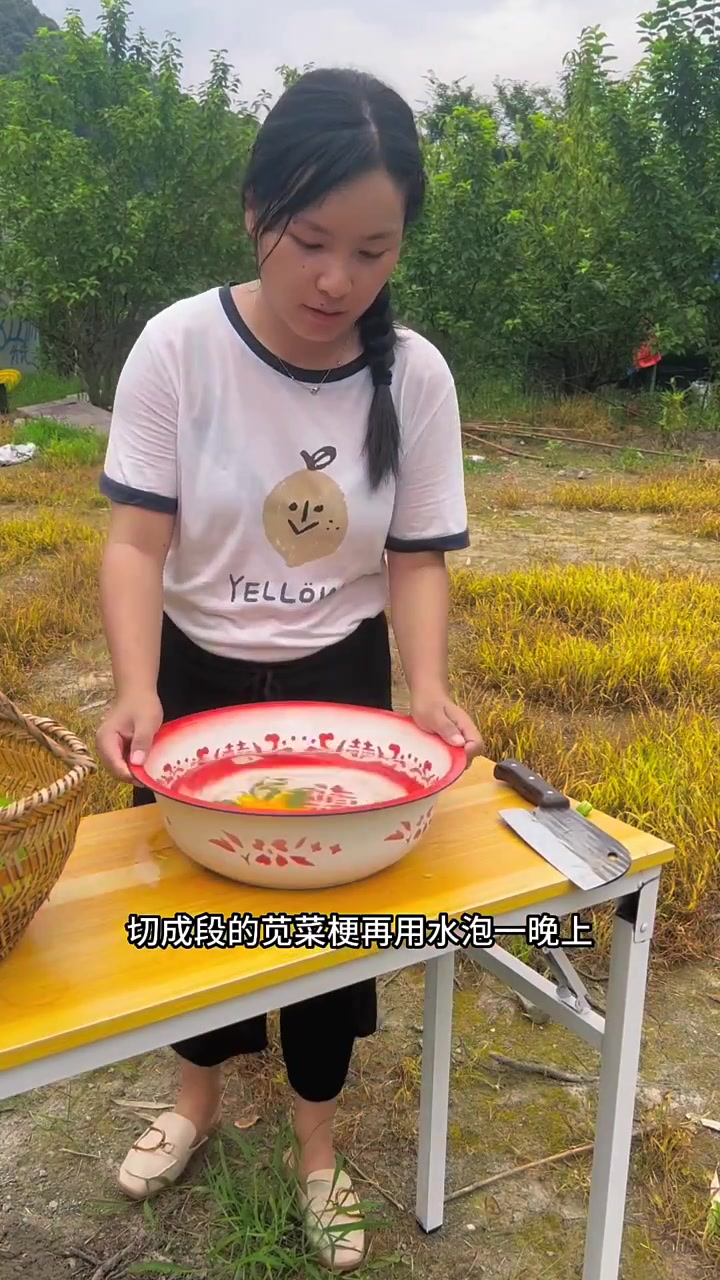 霉苋菜梗是浙江传统菜肴,记录制作过程,每个地方做法不同