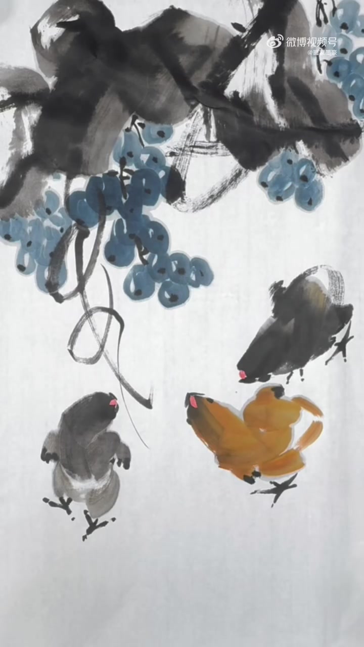 墨豪尤精于画鸡,并出版有《公鸡母鸡小鸡写意画法》、《国画实用教程·从入门到精通》、《写意吉
