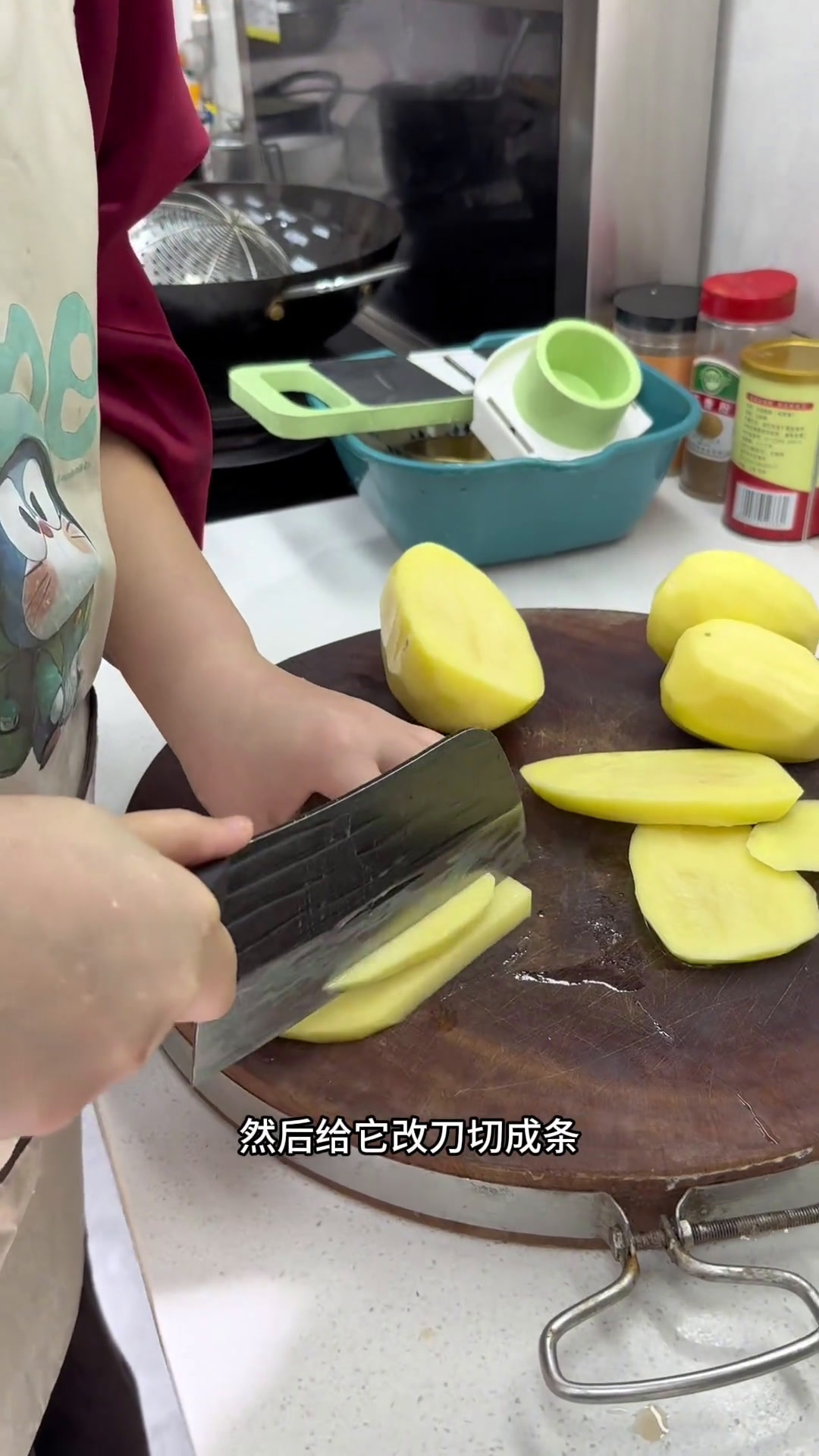 这样做的炸薯条你们吃过吗做法简单干净酥脆又好吃美食官农村美食记录真实生活学会快去试试吧