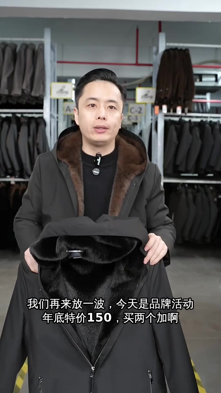 年底特价!工厂直销貂龙派克服,限量100件,速来抢购!