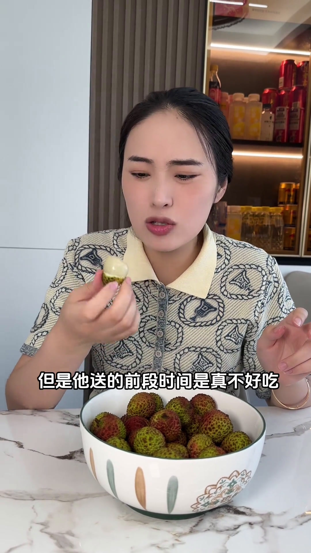 这个荔枝肉多核小味道特别正妃子笑荔枝荔枝夏天的第一口荔枝