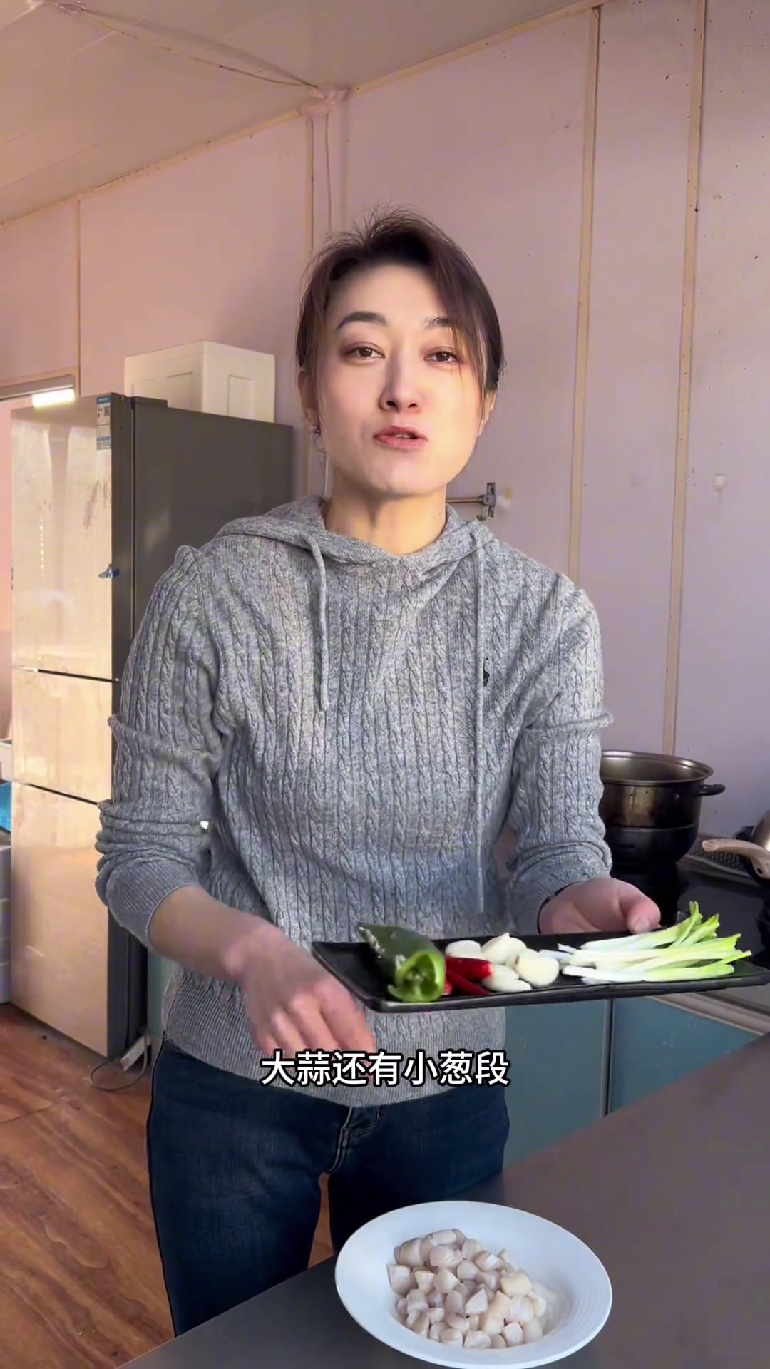 辣炒扇贝丁,营养美味又下饭海产品让海鲜成为家常菜爱美食爱生活爆炒扇贝做法渔民日常