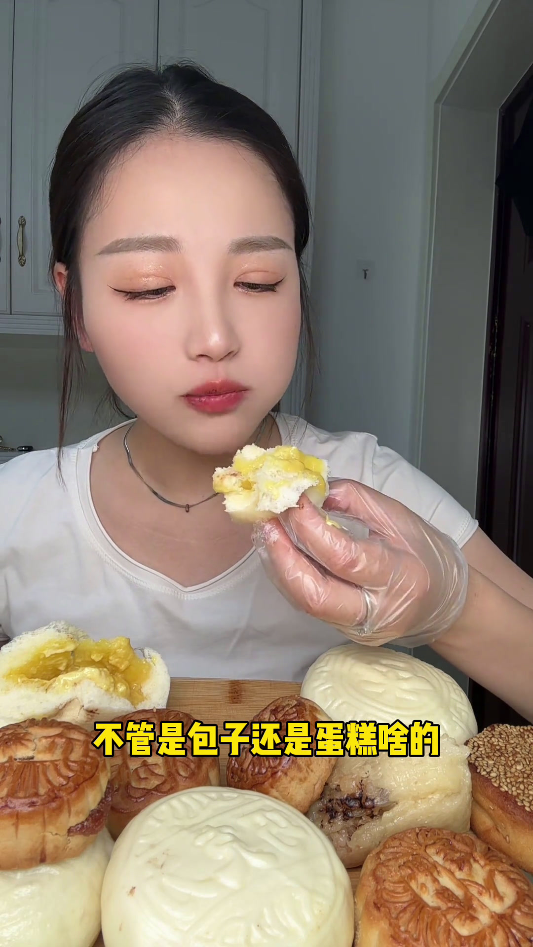 爽炫天津美食,中栗华巧克力蒸饼,马记巧克力流心,天呐香死了宇子酱的糖果美食官天津美食还没到