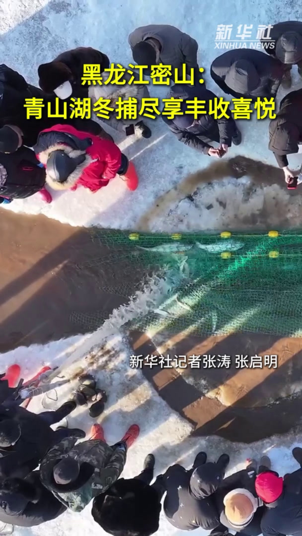 黑龙江密山:青山湖冬捕尽享丰收喜悦