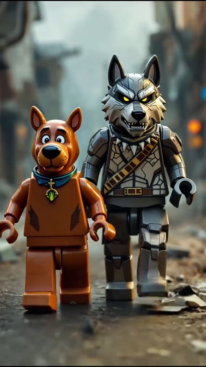 第12集|乐高版动漫人物与动物大融合,乐高鲨鱼融合,乐高史酷比与乐高狼融合,最帅的可能是乐