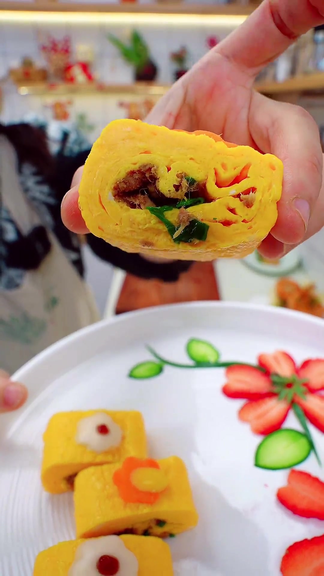 营养美味,无法拒绝的诱惑肉松玉子烧卷年夜饭菜单年夜饭创意菜低碳水饮食摆盘技巧