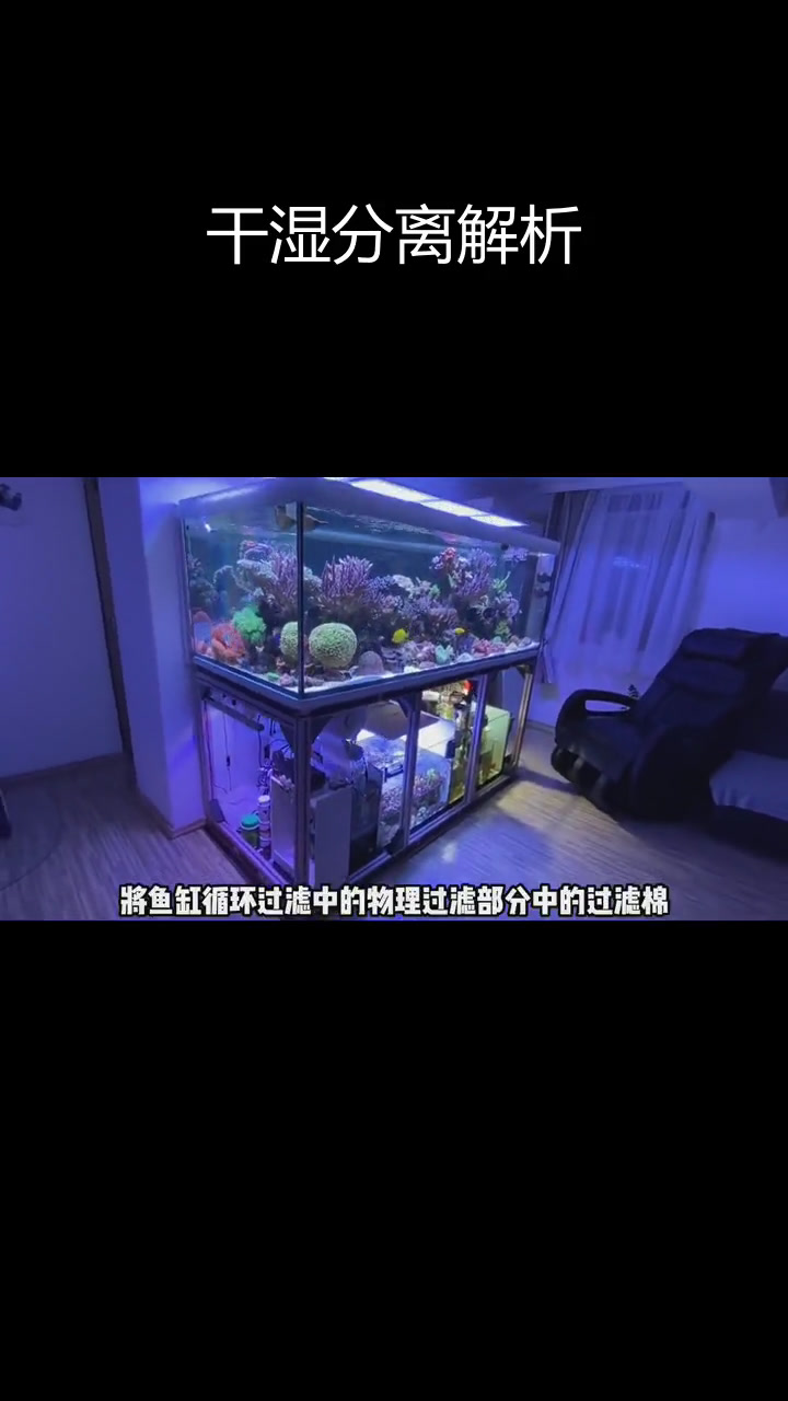 鱼缸过滤中的干湿分离原理