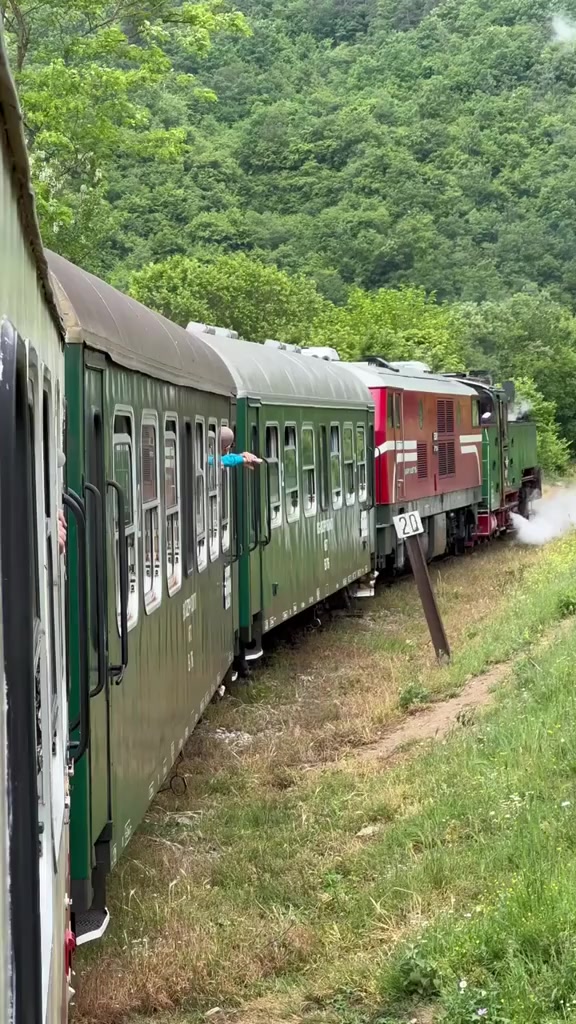 Narrow gauge steam train in Bulgaria 保加利亚窄轨蒸汽