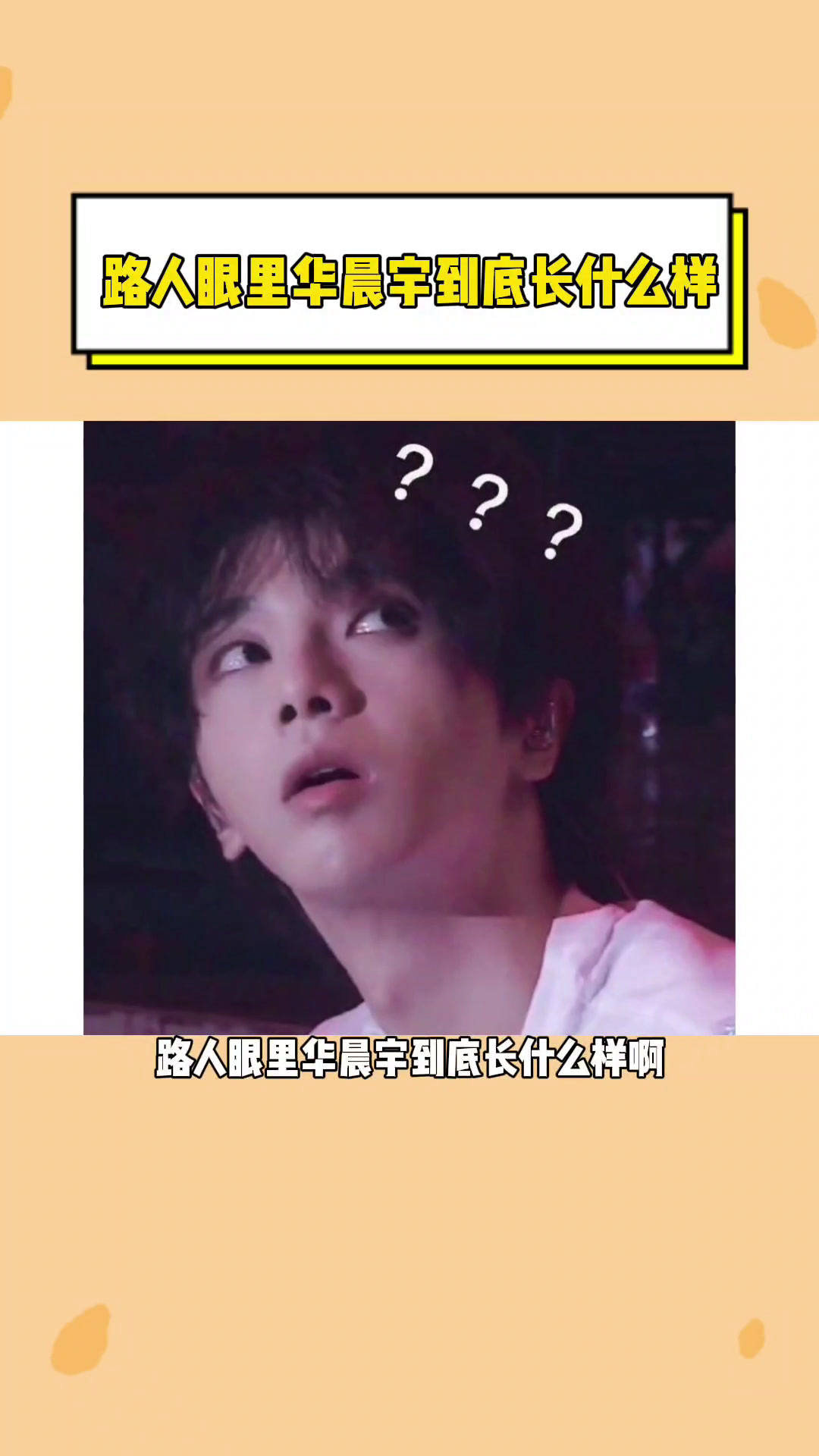 所以路人眼里华晨宇长什么样啊