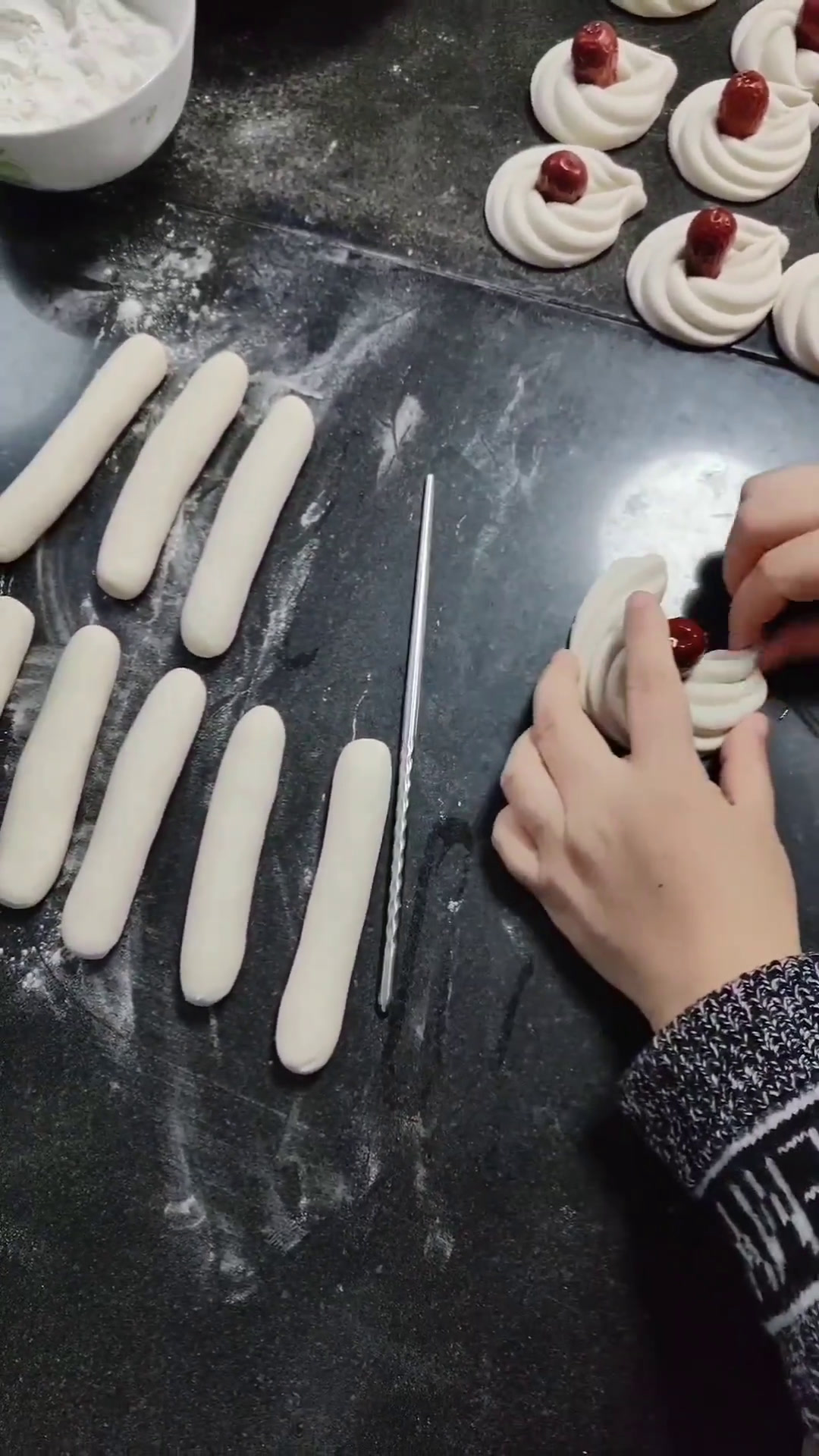 有老铁要的花糕制作过程来啦!忻州未秀花馍