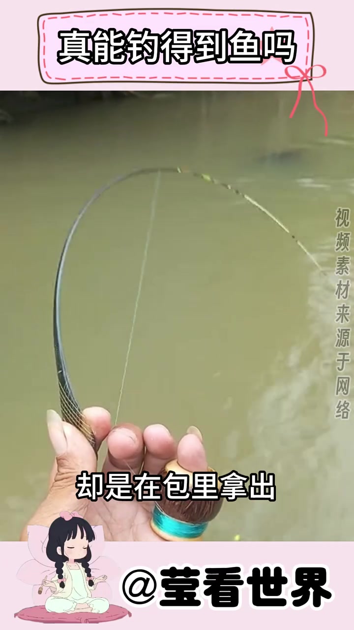 不懂就问,这么迷你的鱼竿,真能钓得到鱼吗?