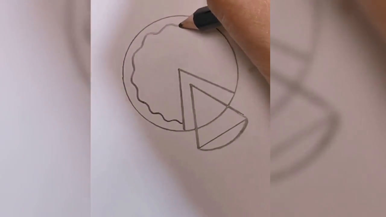 创意披萨简笔画教程
