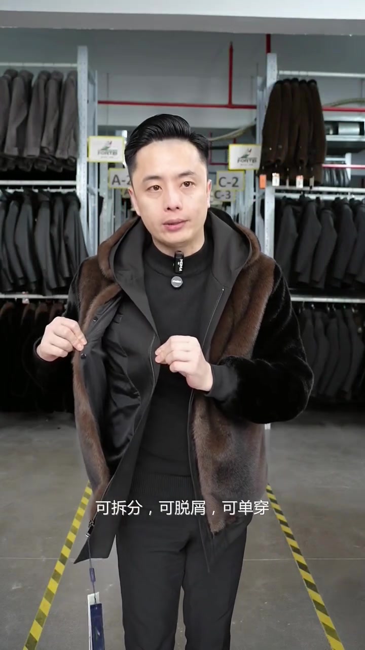 冬天不怕冷的秘密,海宁男士派克服让你既暖又时尚!可脱卸设计,轻松过冬