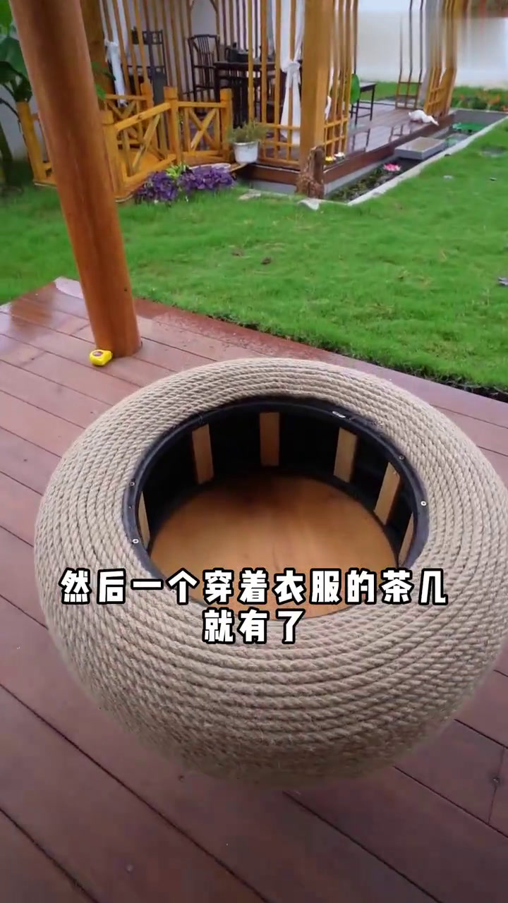 老公用废旧鱼缸,做了一个深渊鱼缸茶几