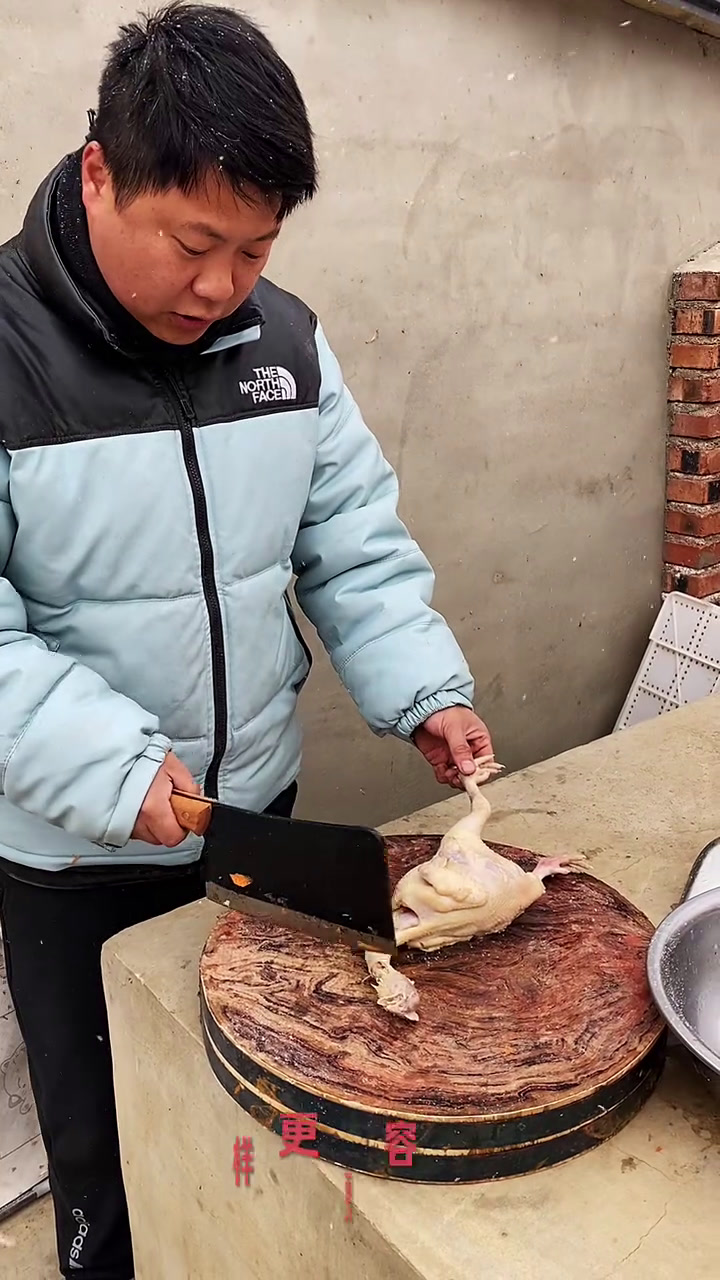 今天有点飘雪,整个外国菜系咖喱鸡